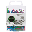 Dixon Paper Clips Round 28mm Assorted Metallic Colours, Pack of 100